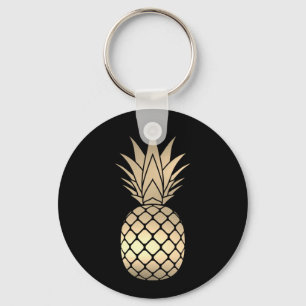Faux Gold Pineapple Keychain