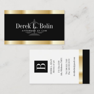 "Faux Gold" Professional Attorney Business Cards