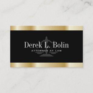 "Faux Gold" Professional Attorney Business Cards