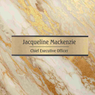 Faux Gold Professional Office Door Sign