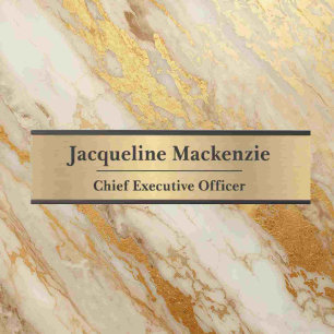 Faux Gold Professional Office Door Sign