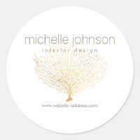 Faux Gold Sea Fan Coral