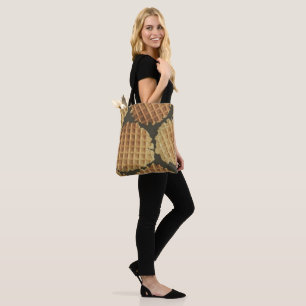 "Faux Gold Snake Skin on Dark Marble Collection" Tote Bag