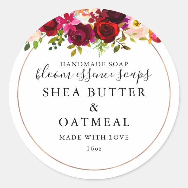 Faux Gold Soap Sticker (Front)