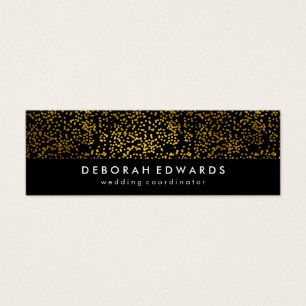 Faux Gold Specks Plain Black