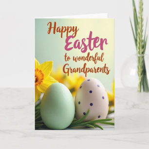 Faux Gold Spring Family Card