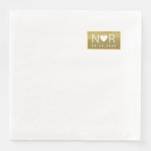 Faux Gold Wedding Luxurious Napkin