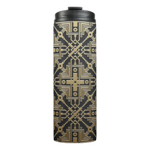 Faux Golden Metallic Pattern tumbler