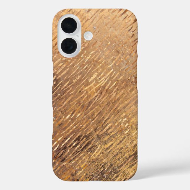 Faux Golden Strokes Christmas Case-Mate iPhone Case (Back)