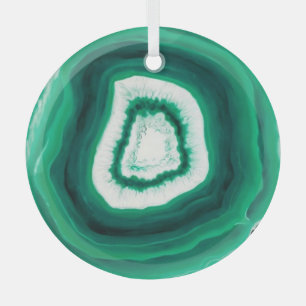 Faux Green Agate Glass Oraments Glass Tree Decoration