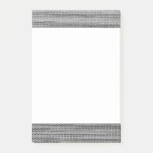 Faux Grey Fabric Art Post-it Notes