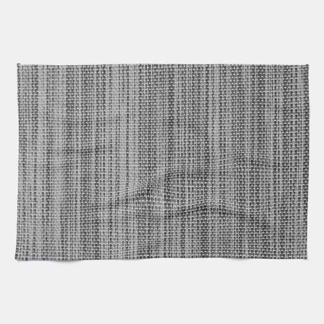 Faux Grey Fabric Cloth Kitchen Towel (Horizontal)