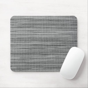 Faux Grey Fabric Cloth Modern Design Mouse Pad