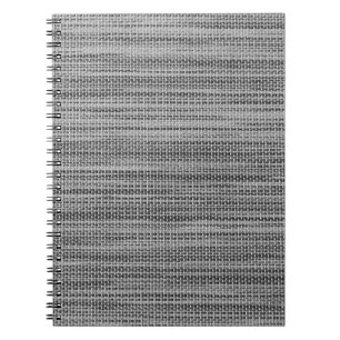 Faux Grey Fabric Cloth Modern Design Notebook