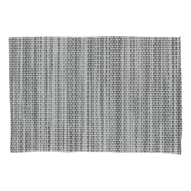 Faux Grey Fabric Design Pillow Case (Front)