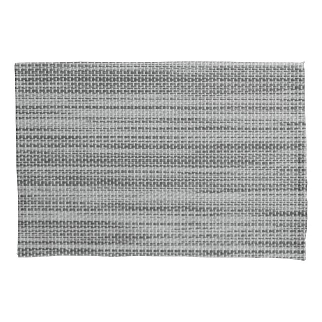 Faux Grey Fabric Pillow Case (Front)