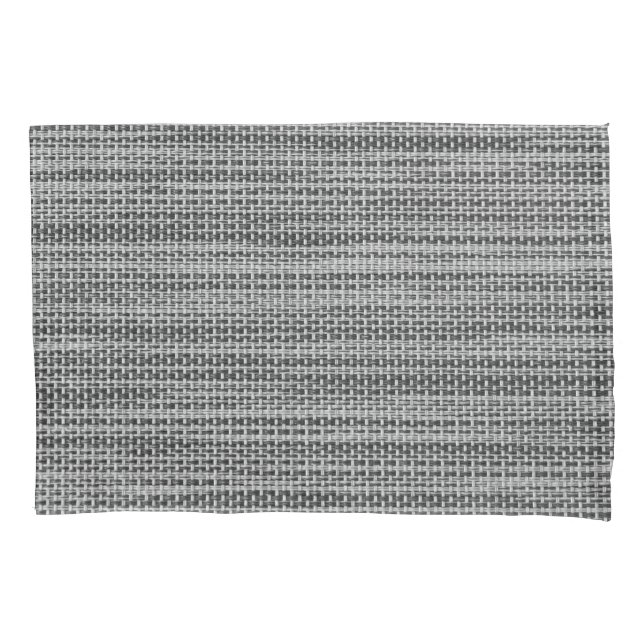 Faux Grey Fabric Pillow Case (Front)