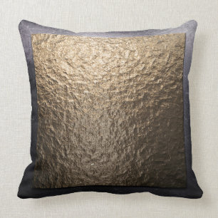 Faux Hammered Copper Pillow