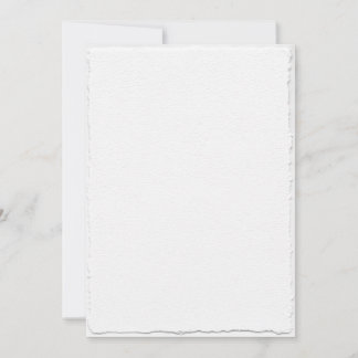 Faux Hand Torn Deckle Edge Baby Shower Invitation