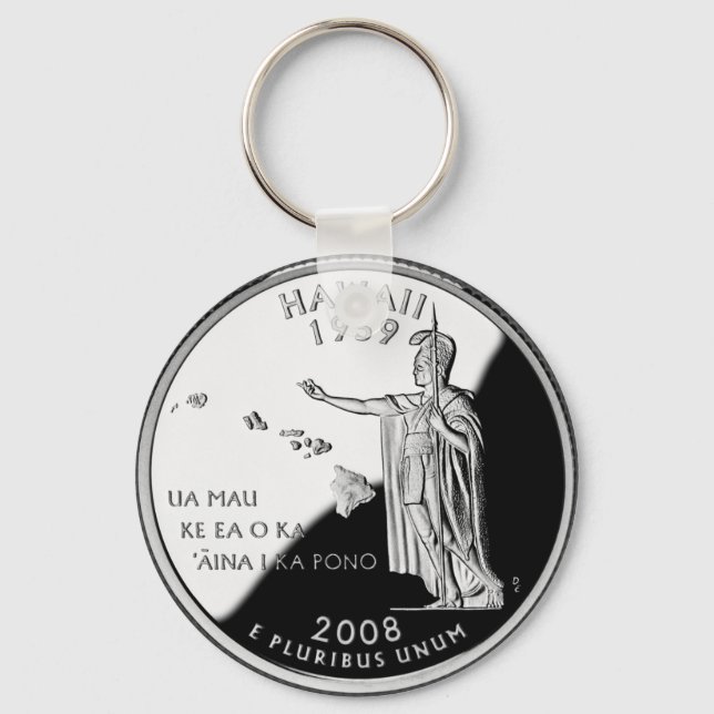 Faux Hawaii State Quarter Key Ring (Front)