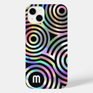 faux holographic abstract circles  iPhone 14 plus  iPhone 14 Plus Case