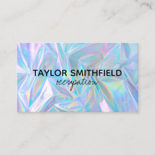 Faux Holographic Custom Business Card