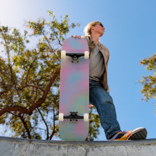 Faux Holographic Ripple Glass Texture Skateboard