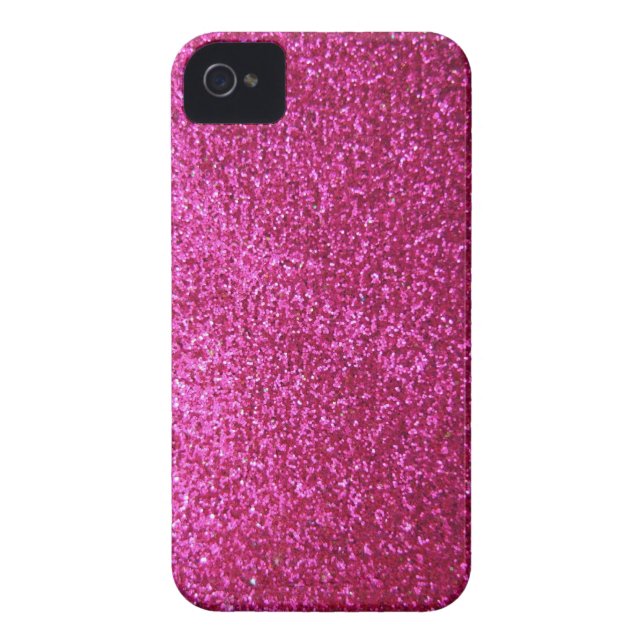 Faux Hot Pink Glitter Case-Mate iPhone Case (Back)