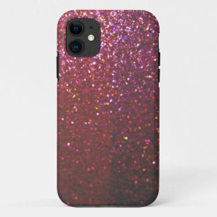 Faux Hot pink Sparkles & Glitter - Glam & Girly iPhone 11 Case