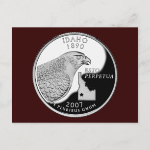 Faux Idaho State Quarter Postcard