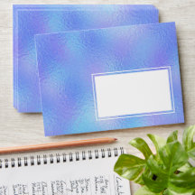 Faux Iridescent Foil Envelopes