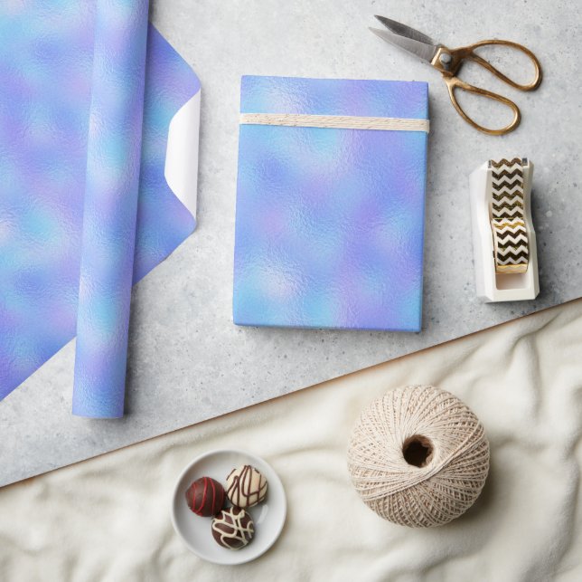 Faux Iridescent Foil Shimmer Wrapping Paper Roll (Crafts)
