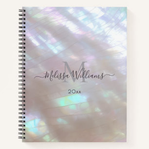 FAUX Iridescent Holographic Notebook