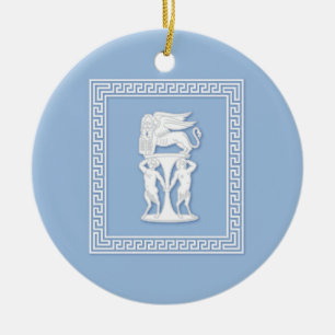 Faux Jasperware Ceramic Tree Decoration