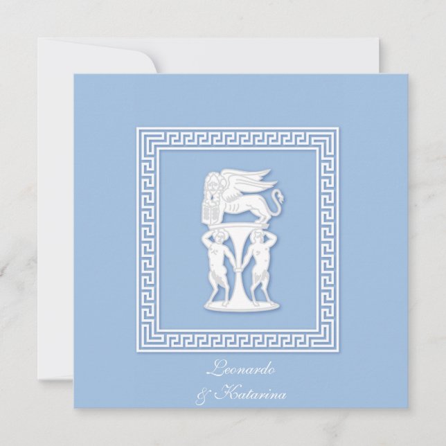 Faux Jasperware Invitation (Front)