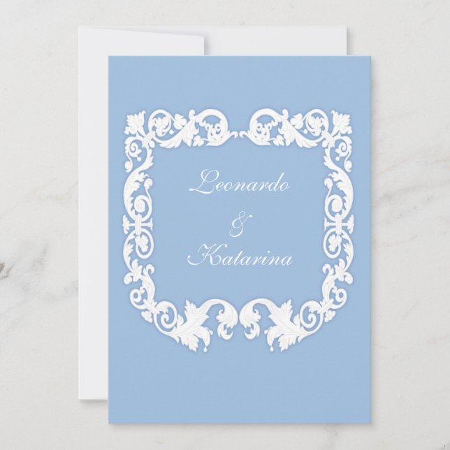 Faux Jasperware Invitation (Front)