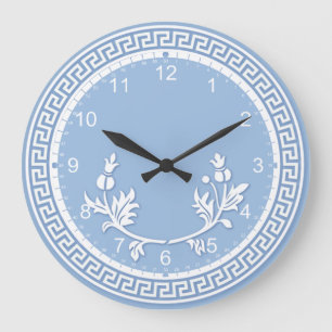 Faux Jasperware Large Clock