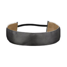 Faux Leather Black Headband