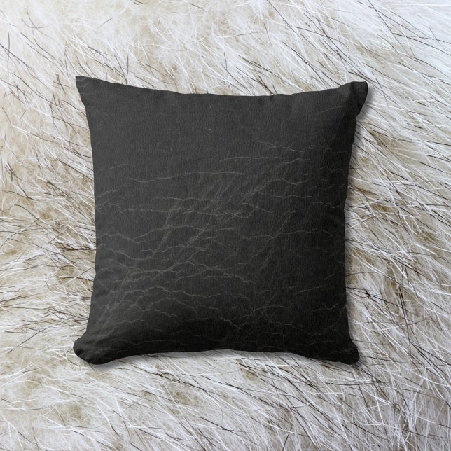 Faux Leather | Black Rawhide Cushion (Creator Uploaded)