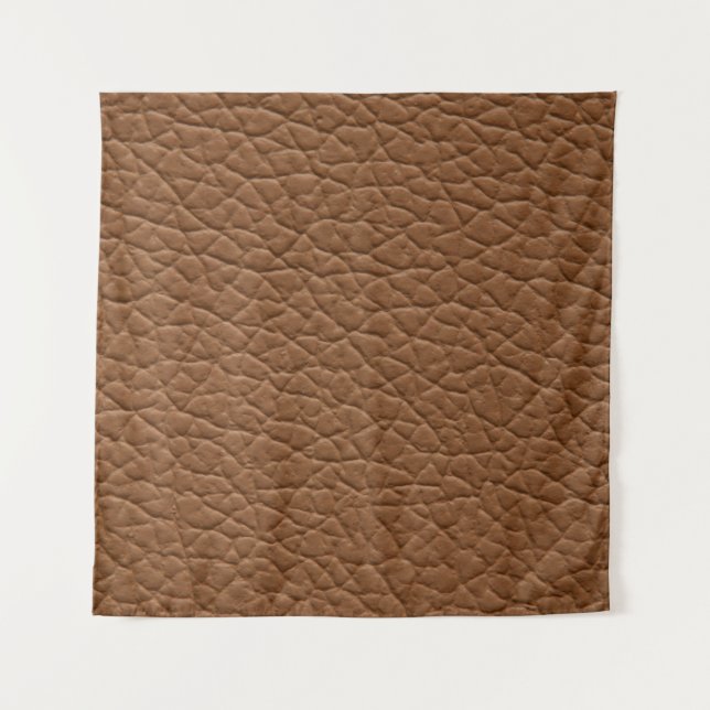 Faux leather light brown shades major texture. abs tapestry (Front)