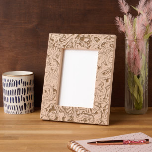 "Faux Leather Look" Etched Frames