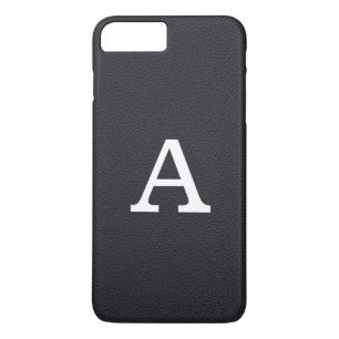 Faux Leather Monogram iPhone 8 Plus/7 Plus Case