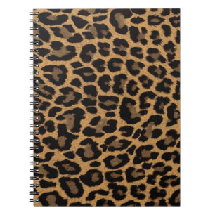faux leopard print notebook