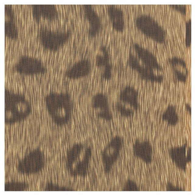 Faux Leopard Spots Fur Fabric (Close Up)