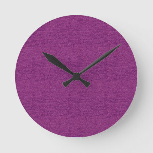 Faux Magenta Denim Clock