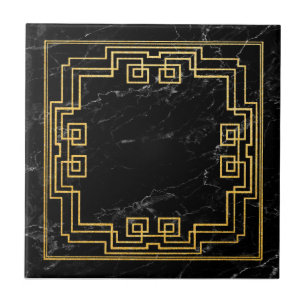 Faux Marble Art Deco Style Ceramic Ceramic Tile