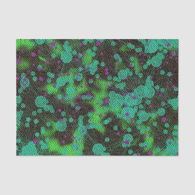 Faux Marble Blob Tissue Paper-Design 1 Dark Multi Paper (Front)