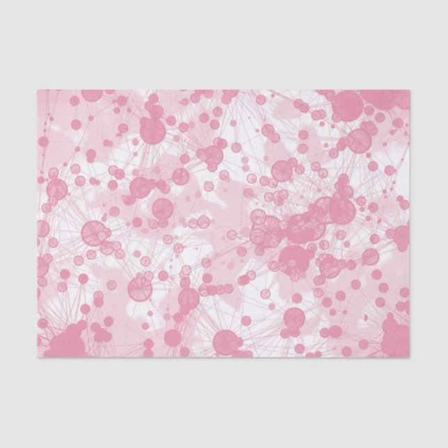 Faux Marble Blob Tissue -Pretty Pink Paper (Front)