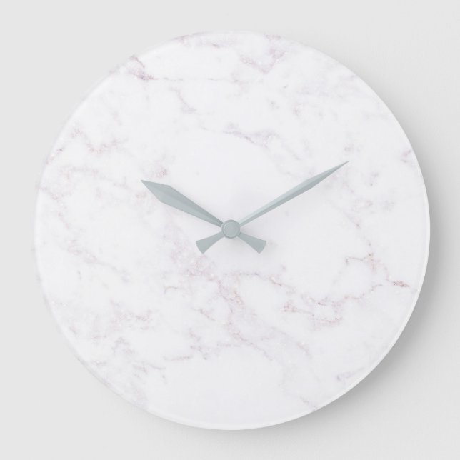 faux marble large clock (Front)