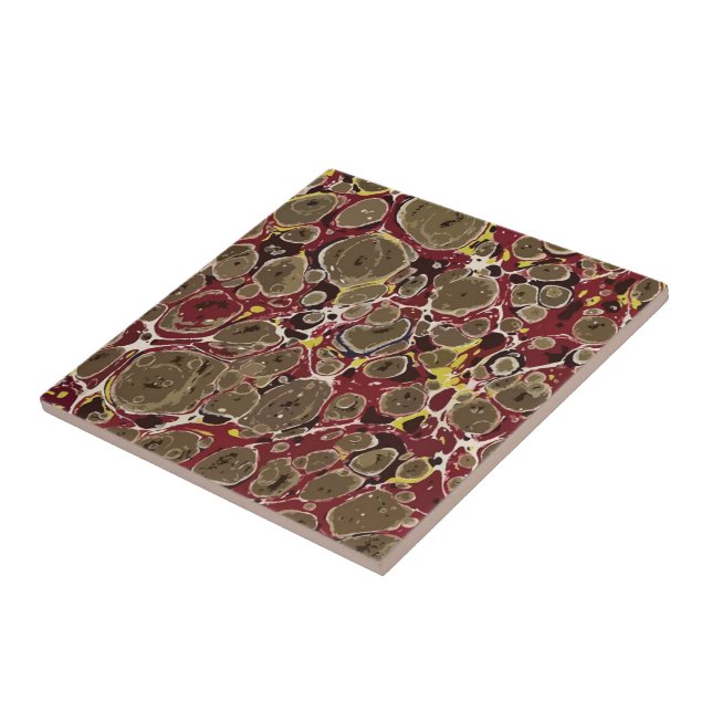 Faux Marble Stone Ceramic Tile (Side)